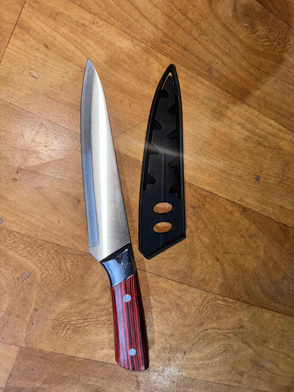 Chef Knife Rosewood Handle Stainless Steel Kitchen Knife