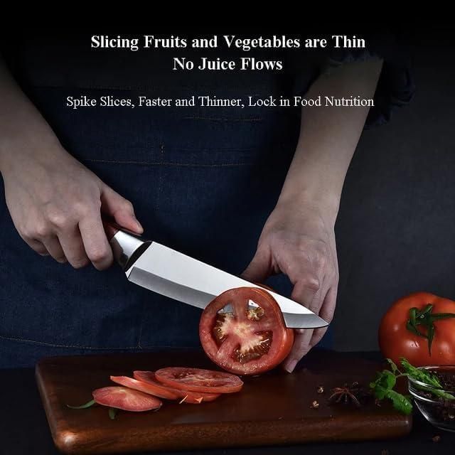 Chef Knife Rosewood Handle Stainless Steel Kitchen Knife